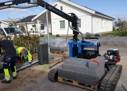 Ny larvburen vacuumlyft för plattsättning
